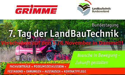Bundesverband LandBauTechnik: Tag der LandBauTechnik“ wird auf November verlegt