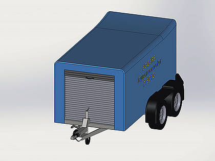Das neue Dynanometer PT501G: Das Belastungselement ist ein Elektrogenerator mit Lastwiderständen.