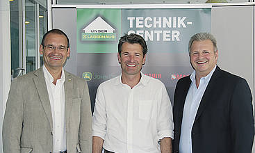 LTC-Geschäftsführer Andreas Gruber, Geschäftsführer Seiringer Umweltservice GmbH Hubert Seiringer, LTC-Geschäftsführer Robert Binder (v.l.).