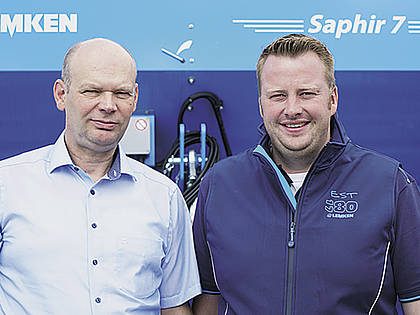 Mathias Scheiper (l), Leiter After Sales und Tim Lutter (r), der neue Regional Service Manager.