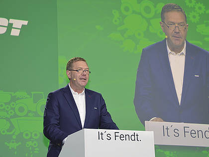 Der neue Fendt-Chef Christoph Gröblinghoff präsentierte die Fendt-Bilanz.
