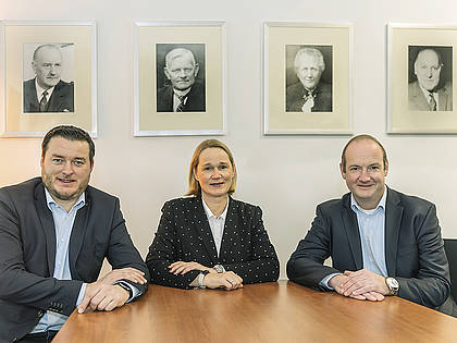 Die neue Geschäftsführung des LVD Krone (v. l.): Henrik Feldmann, Dorothee Renzelmann und Florian Brandt.
