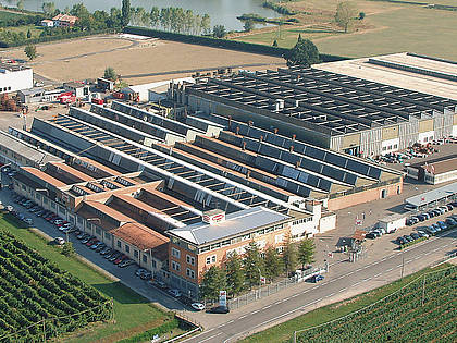 Die Goldoni-Fabrik im italienischen Migliarina di Carpi (Modena).