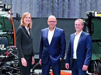 Zukünftige Geschäftsführung der Max Holder GmbH (v.l.n.r.): Stefanie Pollmann (CFO), Michael Häusermann (CEO), Christian Mayer (CTO).
