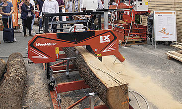 Die LX50 ist das kleinste Modell im Wood-Mizer Programm.