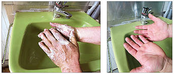 Dank des Reibeeffekts der Handreinigungscreme sind die Hände im Nu sauber. Dank des Hautschutzes werden sie nicht übermäßig strapaziert.
