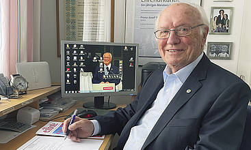 Franz-Josef Borgmann, Ehrenpräsident des Bundesverbandes LandBauTechnik, feiert am 3. Mai seinen 90. Geburtstag.