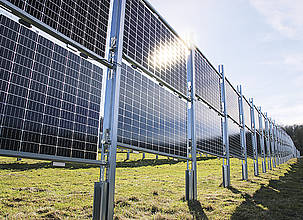 Vertikal aufgeständerte Module sind eine mögliche Bauart der Agri-Photovoltaik (Agri-PV), zu der das TFZ gerade einen Statusbericht veröffentlicht hat.
