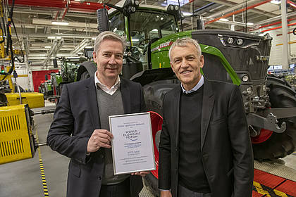 Fendt: Traktorenproduktion erhält internationale Auszeichnung