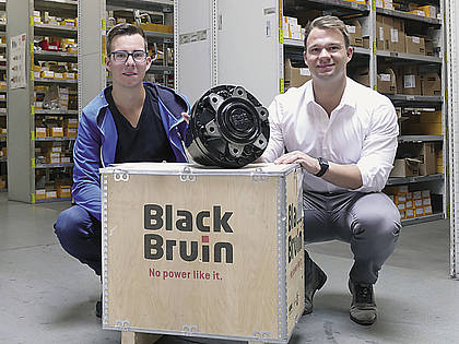Ansprechpartner bei Th. Niehues rund um Black Bruin Komponenten: Martin Jonas (rechts) und sein Mitarbeiter Philipp Pohlmann.