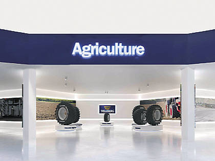 Im virtuellen Verkaufsraum präsentiert Trelleborg die Produkte seiner wesentlichen Reifensegmente: Landwirtschaft, Construction und Material Handling.
