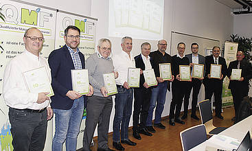 Bei der QMF-Tagung 2018 in Kufstein wurden die Pioniere der ersten Stunde mit einer Urkunde geehrt.
