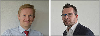 Armin Gronewold (links) leitet die Niederlassung Neuss, Ronald Kruth ist Chef des Geschäftsbereichs Off-Road.