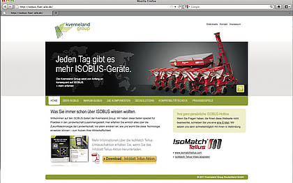 Kverneland: Webseite Isobus-fuer-alle.de wieder im Netz