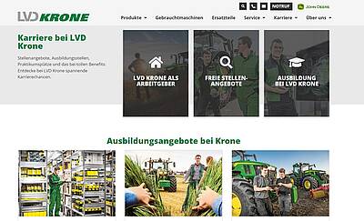 LVD Bernard Krone: Launch der Homepage