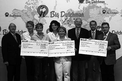 Big-Dutchman: 70.000 Euro wurden anlässlich des Jubiläums gesammelt
