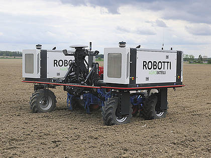 Der Robotti ist das erste Produkt des dänischen Unternehmens Agrointelli.


